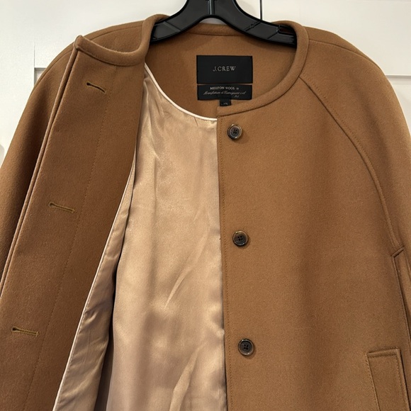 Never worn J Crew wool melton camel cape - Picture 3 of 7